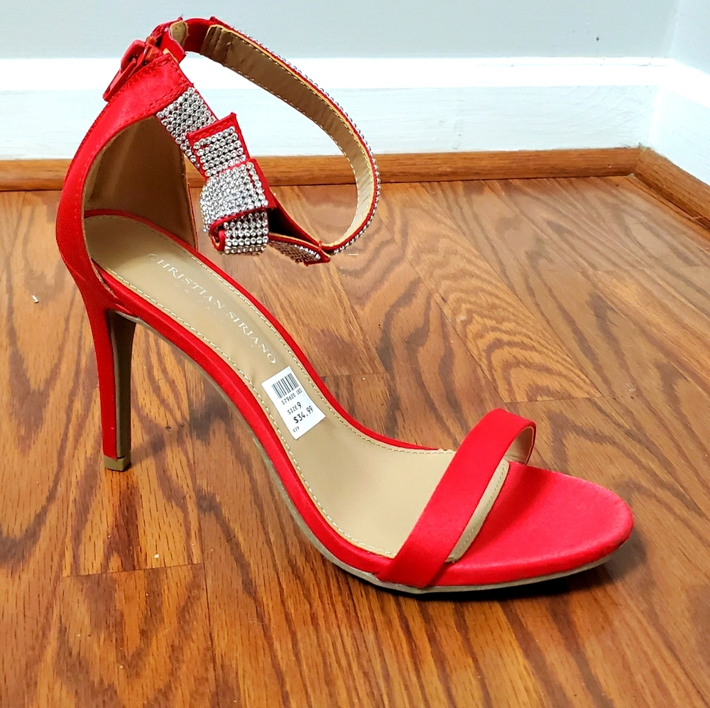 Christian Siriano open toe heels